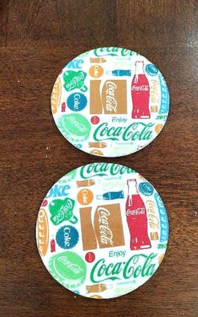 2 Coca-Cola Coasters